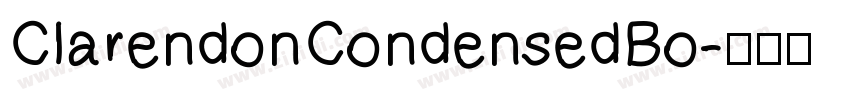 ClarendonCondensedBo字体转换