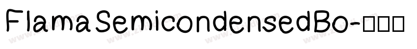 FlamaSemicondensedBo字体转换