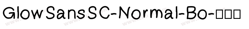 GlowSansSC-Normal-Bo字体转换