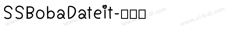 SSBobaDateit字体转换