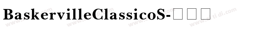 BaskervilleClassicoS字体转换
