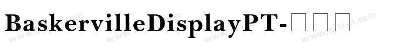 BaskervilleDisplayPT字体转换