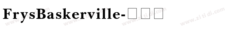 FrysBaskerville字体转换
