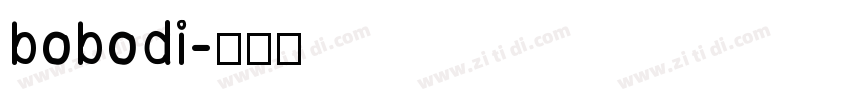 bobodi字体转换