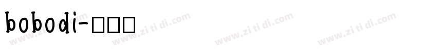 bobodi字体转换