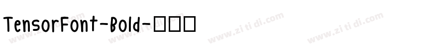 TensorFont-Bold字体转换