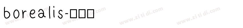 borealis字体转换