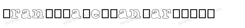 BrandShadeStandard字体转换