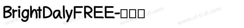 BrightDalyFREE字体转换