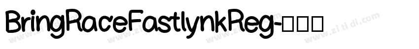 BringRaceFastlynkReg字体转换