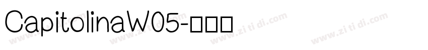 CapitolinaW05字体转换