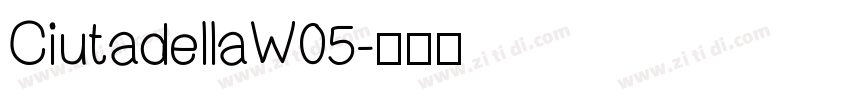 CiutadellaW05字体转换