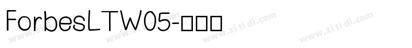 ForbesLTW05字体转换