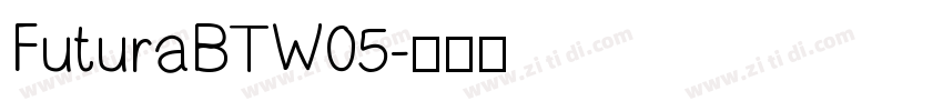 FuturaBTW05字体转换