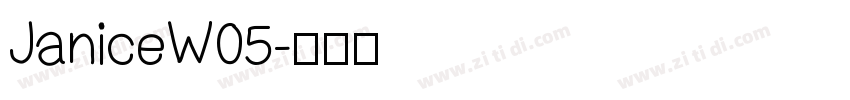 JaniceW05字体转换