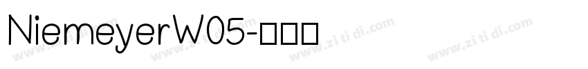 NiemeyerW05字体转换