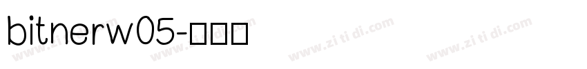 bitnerw05字体转换