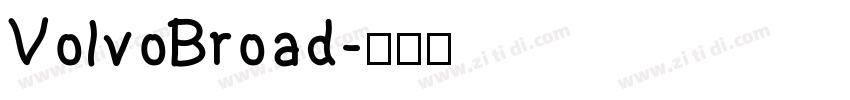 VolvoBroad字体转换