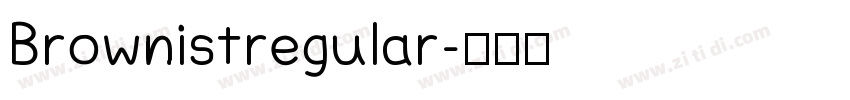 Brownistregular字体转换