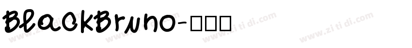 BlackBruno字体转换