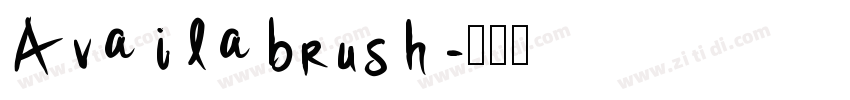 Availabrush字体转换