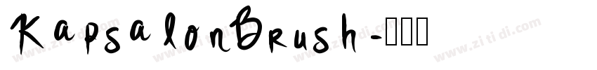 KapsalonBrush字体转换