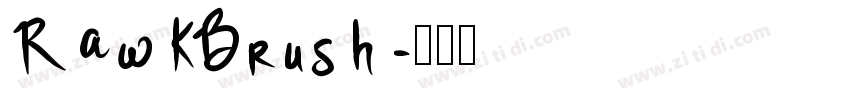 RawkBrush字体转换