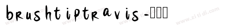 brushtiptravis字体转换