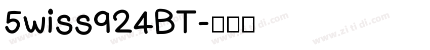 5wiss924BT字体转换