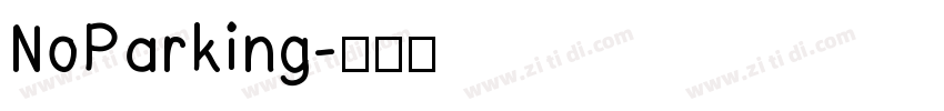 NoParking字体转换