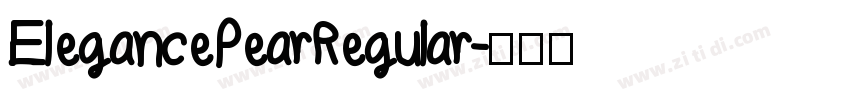 ElegancePearRegular字体转换