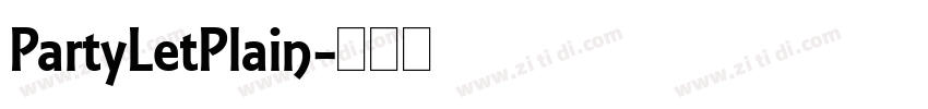 PartyLetPlain字体转换
