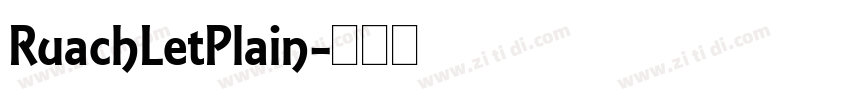 RuachLetPlain字体转换