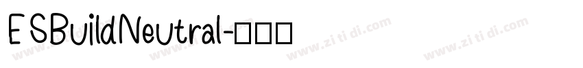 ESBuildNeutral字体转换