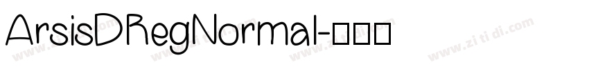ArsisDRegNormal字体转换