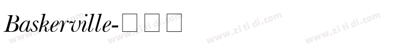 Baskerville字体转换