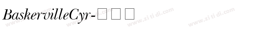 BaskervilleCyr字体转换