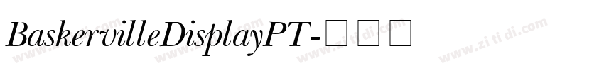 BaskervilleDisplayPT字体转换