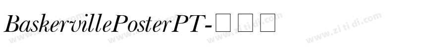 BaskervillePosterPT字体转换