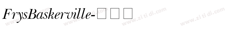 FrysBaskerville字体转换