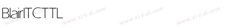 BlairITCTTLight字体转换