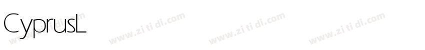 CyprusLight字体转换