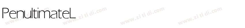 PenultimateLight字体转换 PenultimateLight字体转换