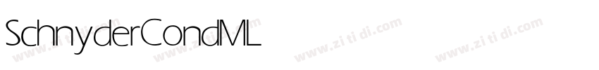SchnyderCondMLight字体转换