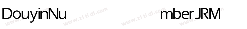 DouyinNumberJRMedium字体转换
