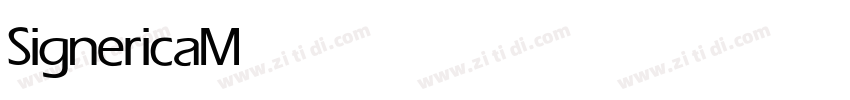 SignericaMedium字体转换