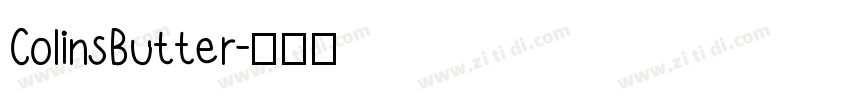 ColinsButter字体转换