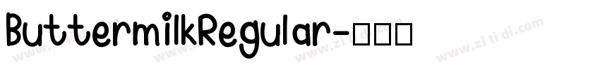 ButtermilkRegular字体转换