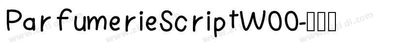 ParfumerieScriptW00字体转换