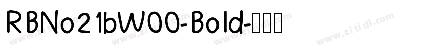 RBNo21bW00-Bold字体转换